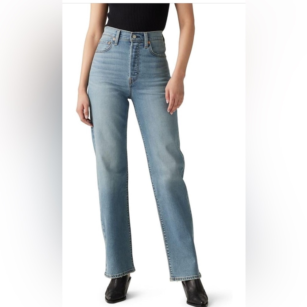 Levi's Women's Ribcage Straight Full Length Jeans Size 27 (US 4)